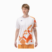 Yonex Sport T-shirt Practice Graphic Print 16748 (100% Polyester) 2025 natural/orange Men's